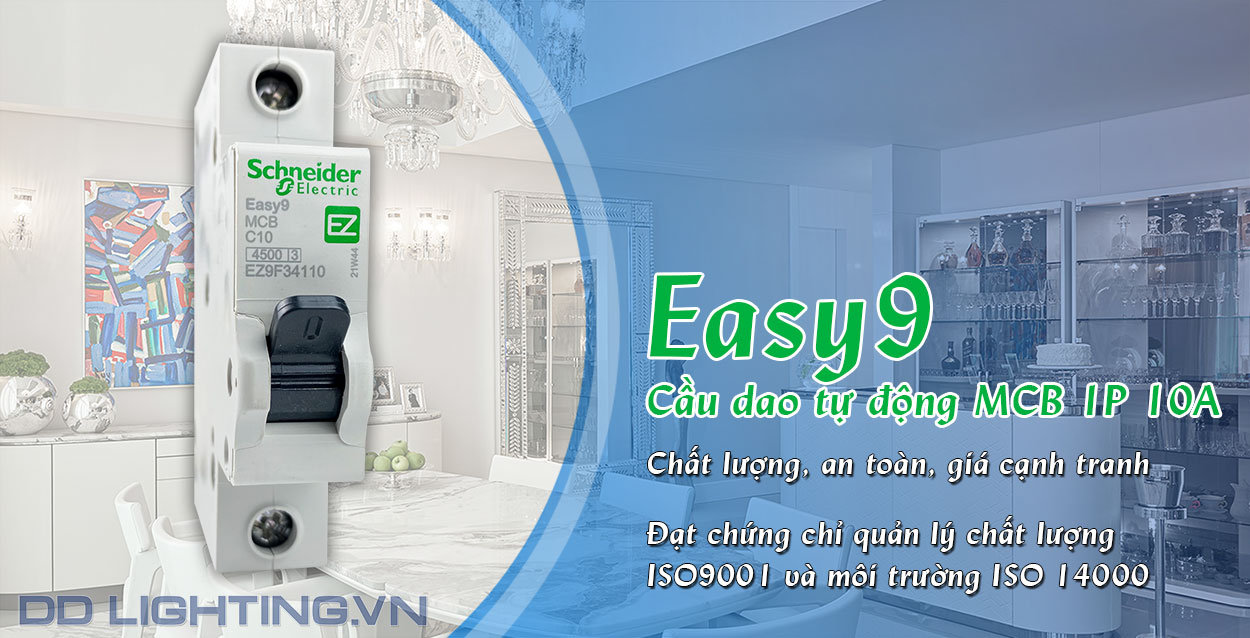 cầu dao tự động 1p 10a mcb easy9 schneider